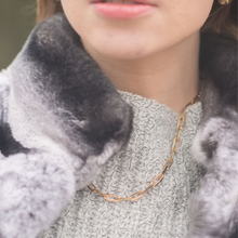 Load image into Gallery viewer, Paper Clip ( medium size links) Chain Necklace