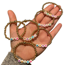 Load image into Gallery viewer, Custom Neon Initial Ball Bracelet