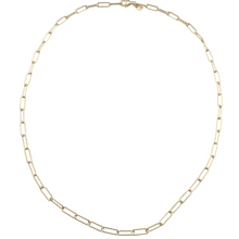 Load image into Gallery viewer, Gold Paper Clip (Small Size Links) Chain Necklace