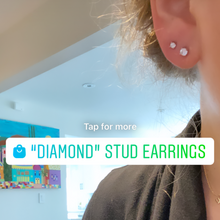 Load image into Gallery viewer, “Diamond” Stud Earrings
