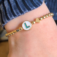 Load image into Gallery viewer, Custom Round Initial Ball Bracelet