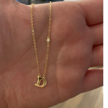 Load image into Gallery viewer, Custom Initial Sterling Silver Necklace