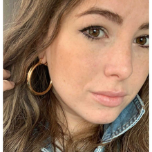 Load image into Gallery viewer, Drippin' In Gold Hoop Earrings