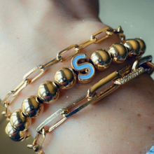 Load image into Gallery viewer, Colourful Custom Initial Ball Bracelet