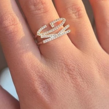 Load image into Gallery viewer, Sideways Initial Ring