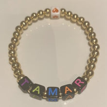 Load image into Gallery viewer, Custom Neon Initial Ball Bracelet