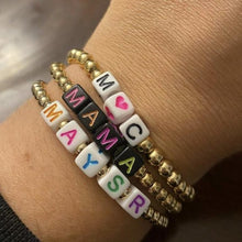 Load image into Gallery viewer, Custom Neon Initial Ball Bracelet