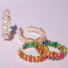 Load image into Gallery viewer, Rainbow Earring Hoops
