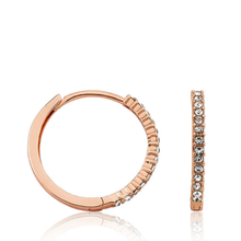 Load image into Gallery viewer, Medium Size Crystal Huggy Earring
