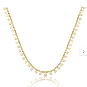 Dangling Star Choker Necklace