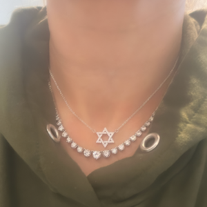 Sparkly Magen David Necklace