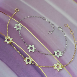 Triple Magen David Bracelet