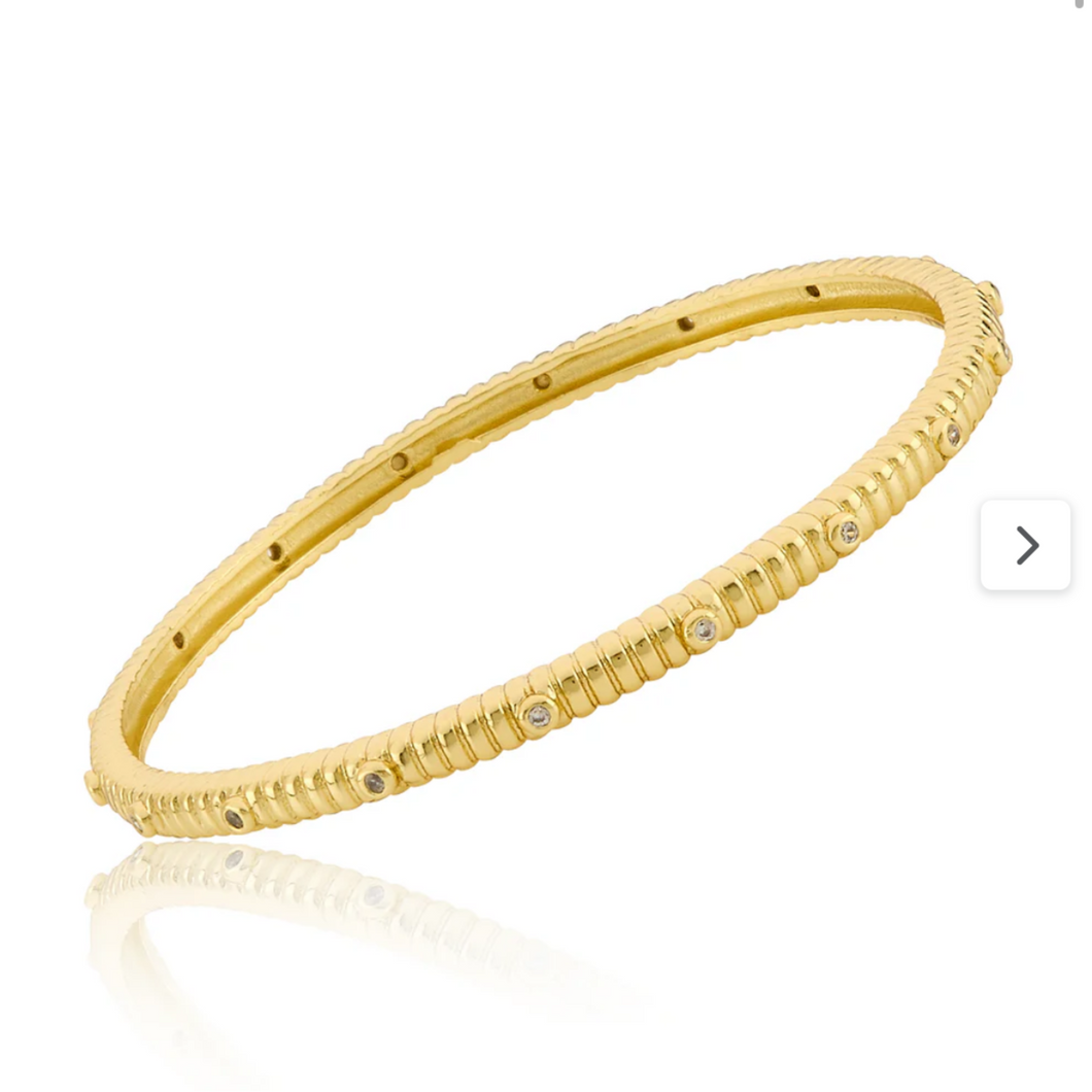 CZ Studded Bangle Bracelet