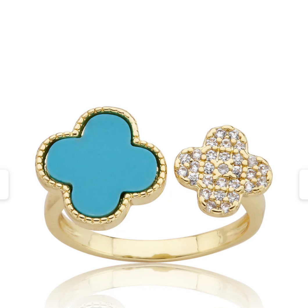 Flower Clover Ring