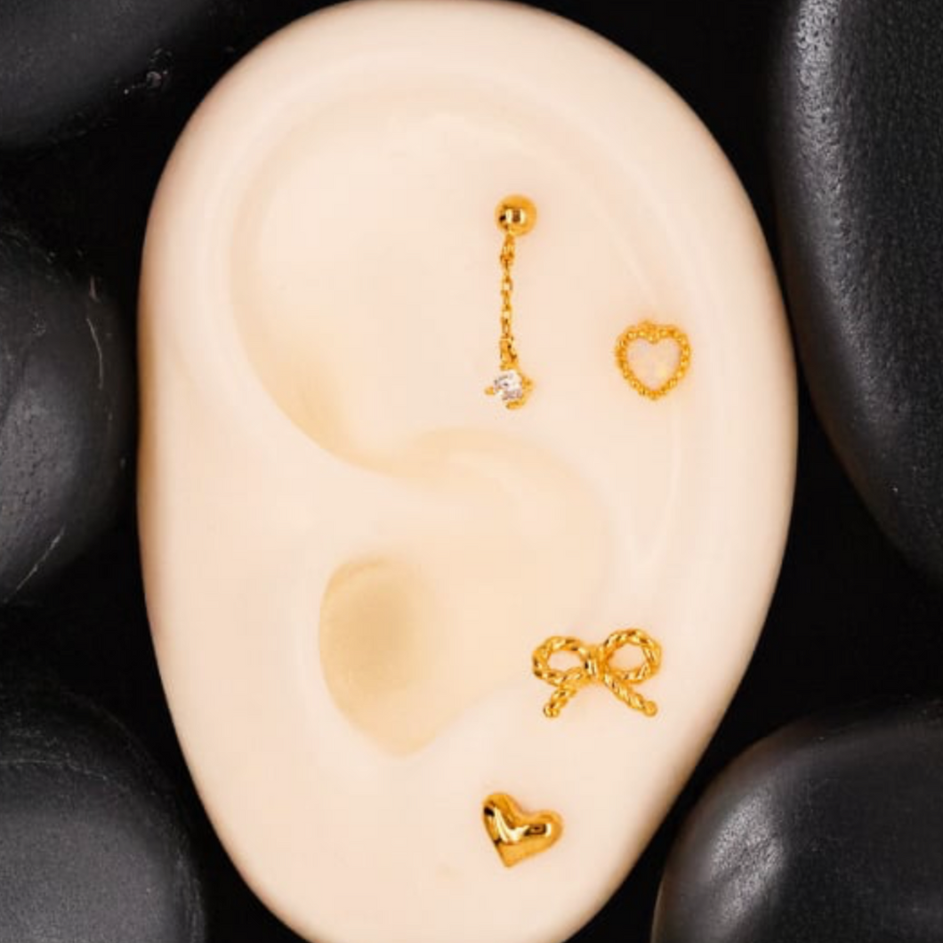 14 K Gold Screw Back Earrings