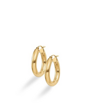 Load image into Gallery viewer, 10K Gold Tube Hoop Earrings
