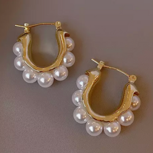 My Pearl Hoop Earrings