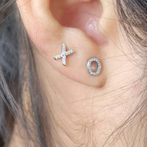 X And O Earring Studs