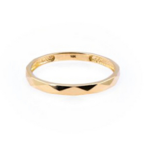 10k Gold Hammered Ring
