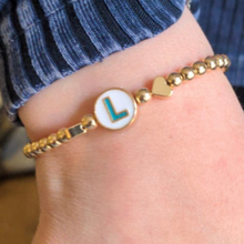 Load image into Gallery viewer, Custom Round Initial Ball Bracelet

