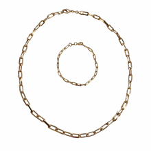 Load image into Gallery viewer, Paper Clip ( medium size links) Chain Necklace
