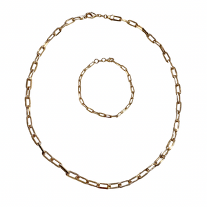 Paper Clip ( medium size links) Chain Necklace