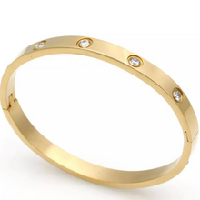 Load image into Gallery viewer, Gold Sleek Bangle Bracelet
