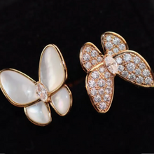 Load image into Gallery viewer, Adjustable Butterfly Sparkly Ring
