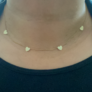 10 K and 14 K Gold Heart Necklace