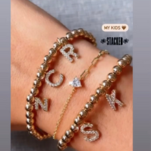 Load image into Gallery viewer, Hanging Custom Initial Ball Bracelet
