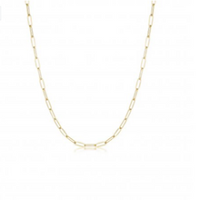 Load image into Gallery viewer, 10 k Gold Paper Clip Necklace
