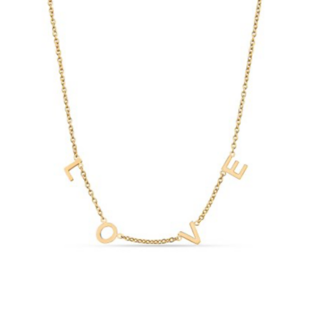 10 k Gold Love Necklace