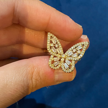 Load image into Gallery viewer, Large Butterfly Adjustable Ring
