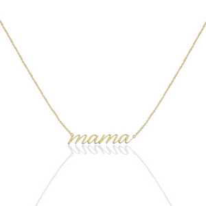 10 k Gold Mama Necklace