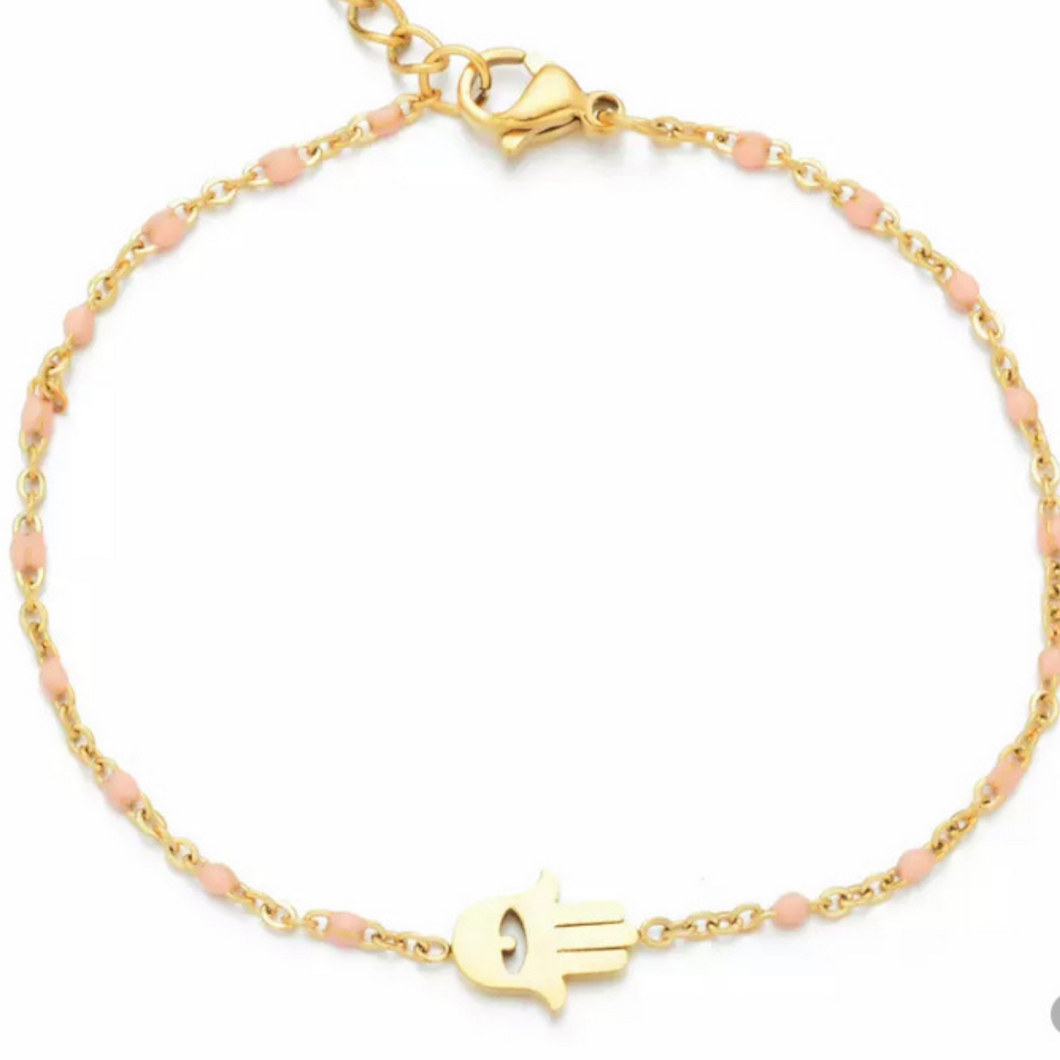 Red or Blue Hamsa Bracelet