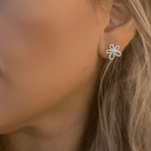 A Flower Cut Out Earrings
