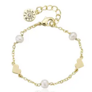 Pearl And Heart Bracelet