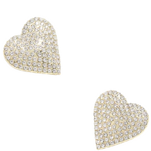 Load image into Gallery viewer, Big Heart  Earring Studs

