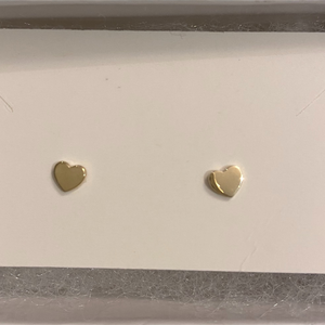 10k Gold Heart Earrings