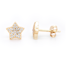 Load image into Gallery viewer, Star Pavé Stud Earrings
