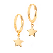 Load image into Gallery viewer, Reach For The Star Huggy Earrings
